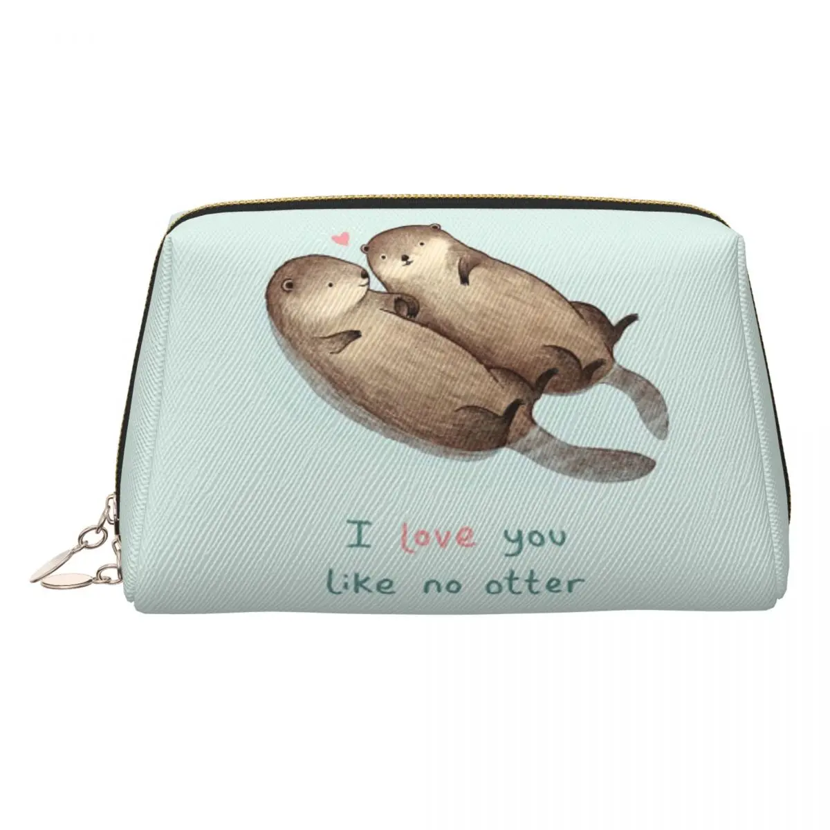 

Женские косметички I Love You Like No Otter, дорожный органайзер для макияжа, сумка для хранения туалетных принадлежностей, Dopp Kit Case