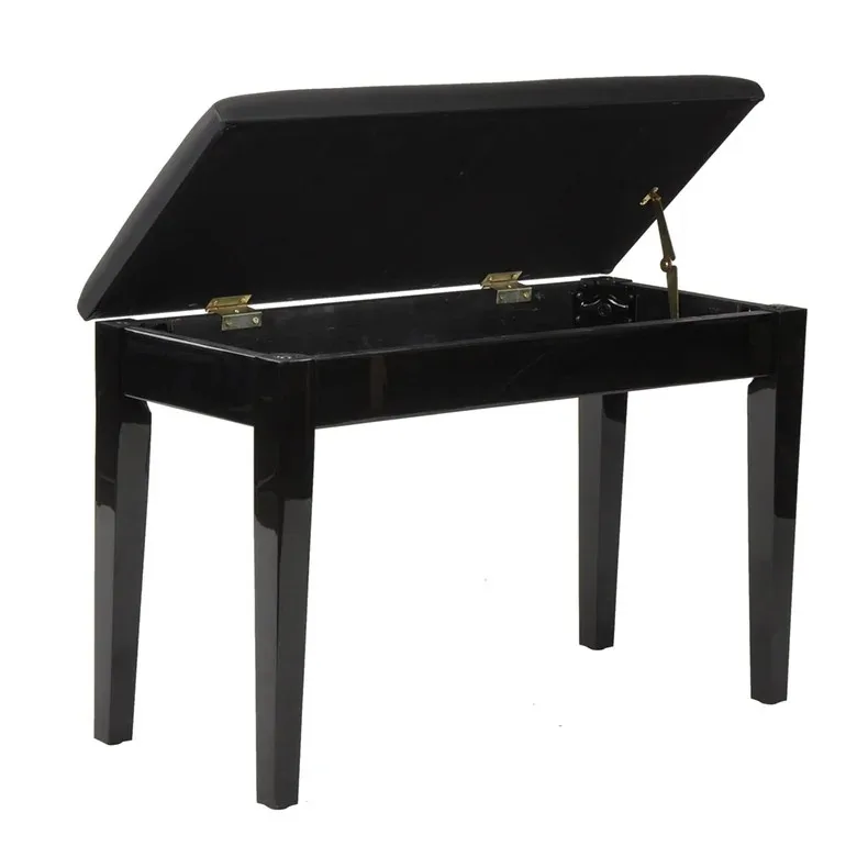 Hooqu Solid Wood Double Piano Stool Book Box Chair Neutral Electric Piano Guzheng Guitar Musical Instrument Accessories Wholesal