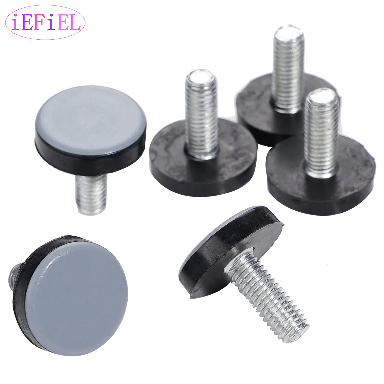 

6Pcs PTFE Bottom Furniture Thread Levelers Adjustable Furniture Glide Leveling Feet Pads for Tables Cabinet Sofa Chair Legs