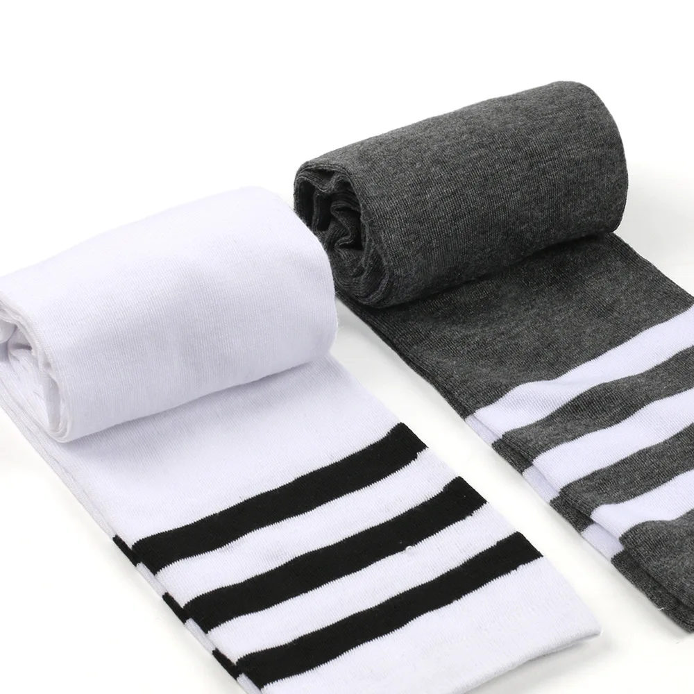 Plus Size Oberschenkelhohe Socken für Damen, gestreifte Overknee-Socken für den Alltag, Cosplay, Freizeitoutfits, weiche, atmungsaktive Kniestrümpfe – Detail 22