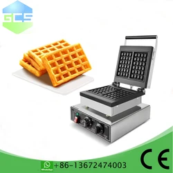 Electric 110v 220v 2 Pcs Belgium Waffle Maker Commercial Waffle Machine Square Muffin Stick Waffle Making Machine Non-Stick