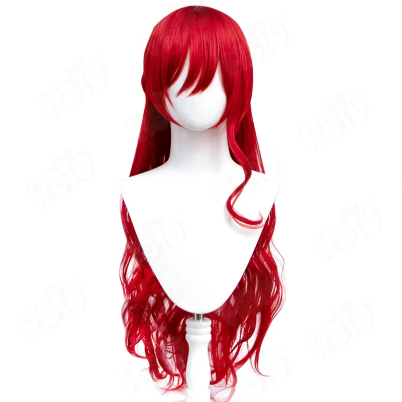 CyHimeko Cosplay Wig Fiber synthetic wig Game Honkai Star Rail Cosplay Wig「HSIU 」Big red long curly Wig+Wig Cap view 6