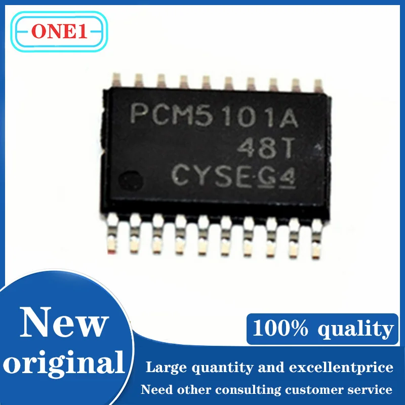 1 Pçs/lote Chip Novo original PCM5101APWR PCM5101A IC DAC 16/24/32BIT 384K 20TSSOP