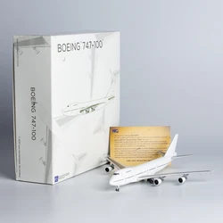 01000 Alloy Collectible Plane Gift NG Model 1:400 Blank Model Boeing B747-100 Diecast Aircraft Model