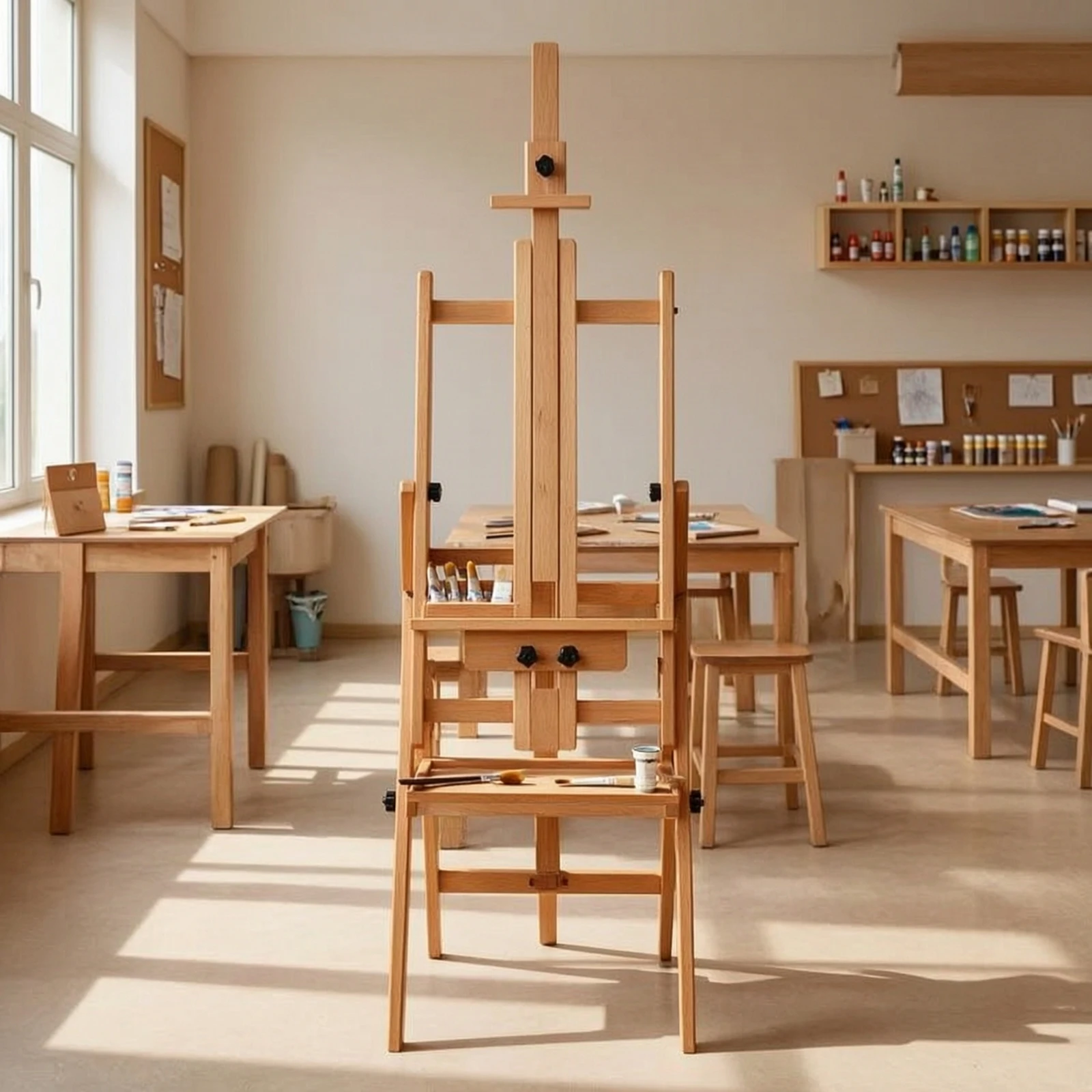 Adjustable Art Easel Portable Foldable Easel Sturdy Upright for Artists, Home, Classroom view 3