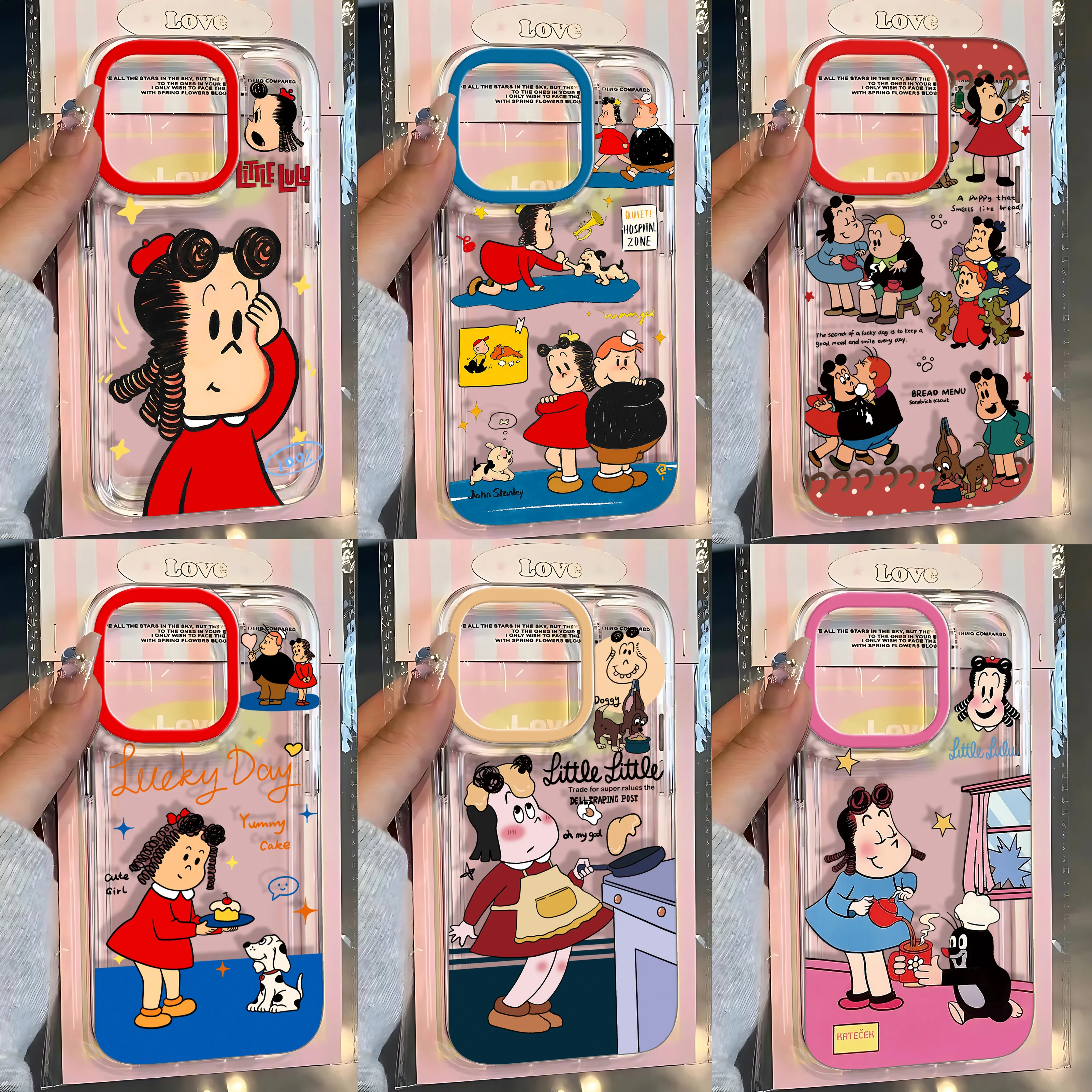 Cute Little Girl L-lulu New Phone Case For iPhone 17e 17 16 16e 15 14 13 12 11 Mini Pro Max Air Plus Transparent Back Cover