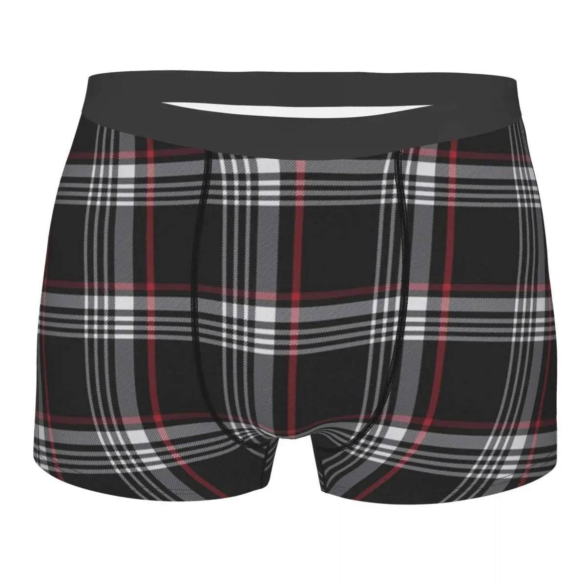 Boxer Underpants Shorts GTi Tartan Panties Men's Breathable Underwear for Homme Man Boyfriend Gifts