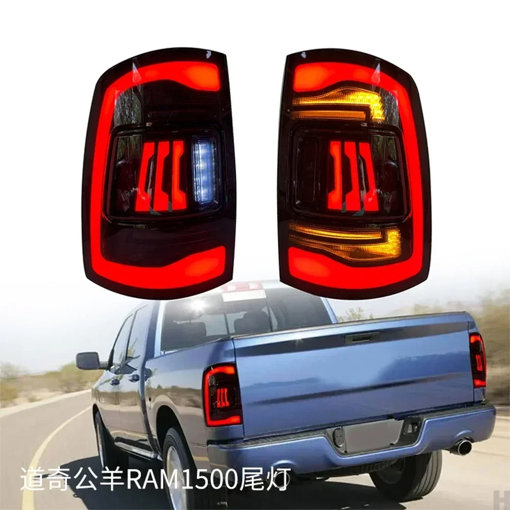 Plug and Play Car Tail Light Assembly for Dodge Ram 1500 2500 2009-2018 LED Rear Lamp Upgrade High Configuration Accessories