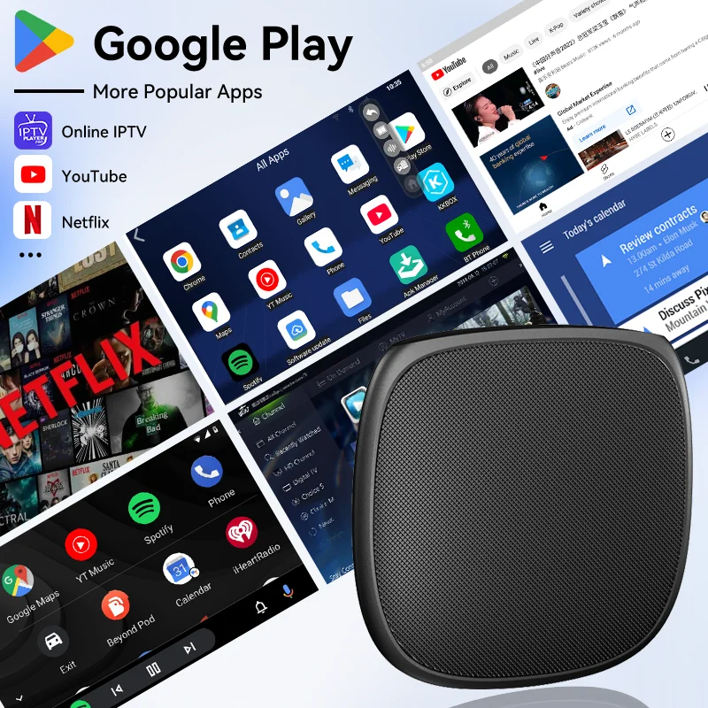 XUDA CarPlay AI Box SM6125, Android 13 8 Cores 8G+128G Smart Android TV Box Wireless CarPlay Android Auto Support 512GB SD - Image 4