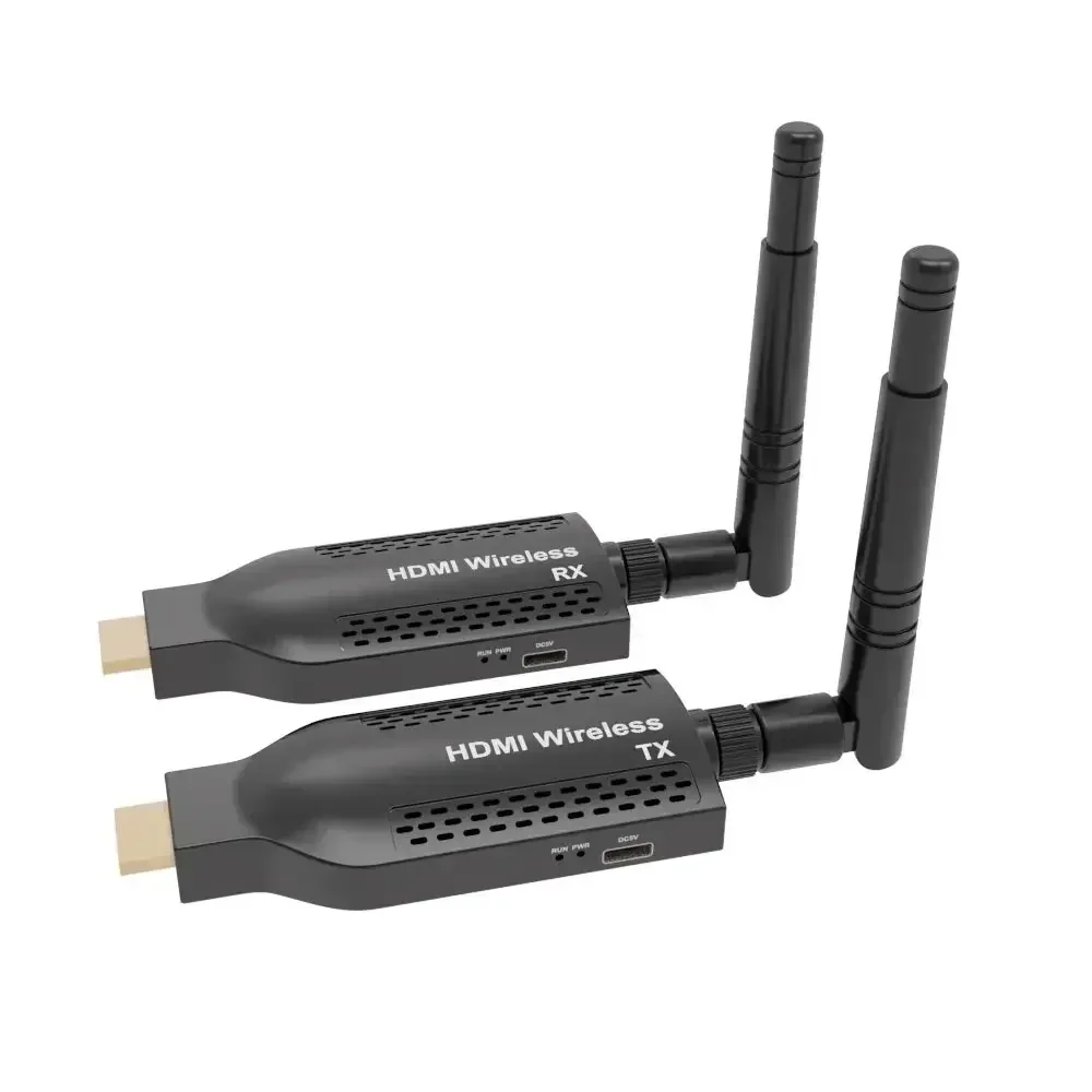 150M 1080P Wireless HDMI Transmitter Receiver Extender 1 TX-4 RX Audio Video Extender HDMI Loop-Out for PS4, Laptop, Monitor,TV