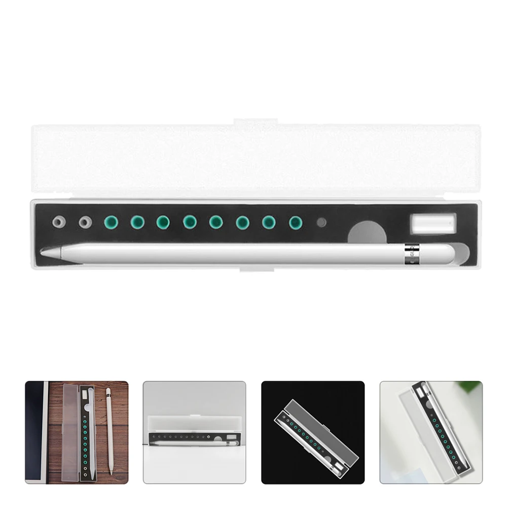 

2pcs Stylus Storage Box Protective Case Notebook EVA Material Capacitor Pen Holder Tablet Accessories ganizer