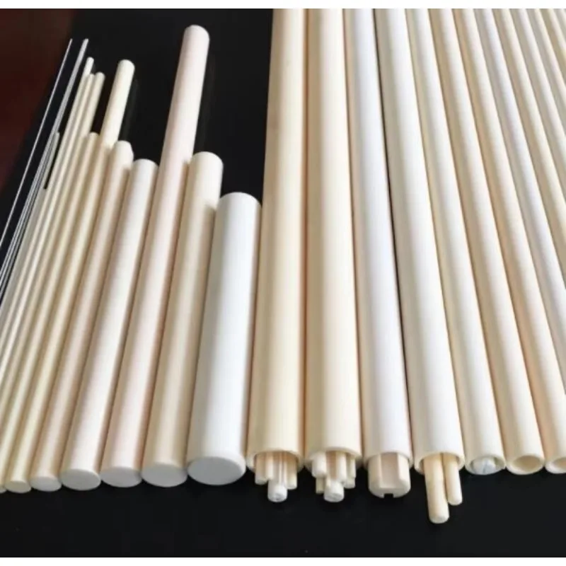 

Alumina ceramic tube Hollow insulating rod Thermocouple protection tube 100mm