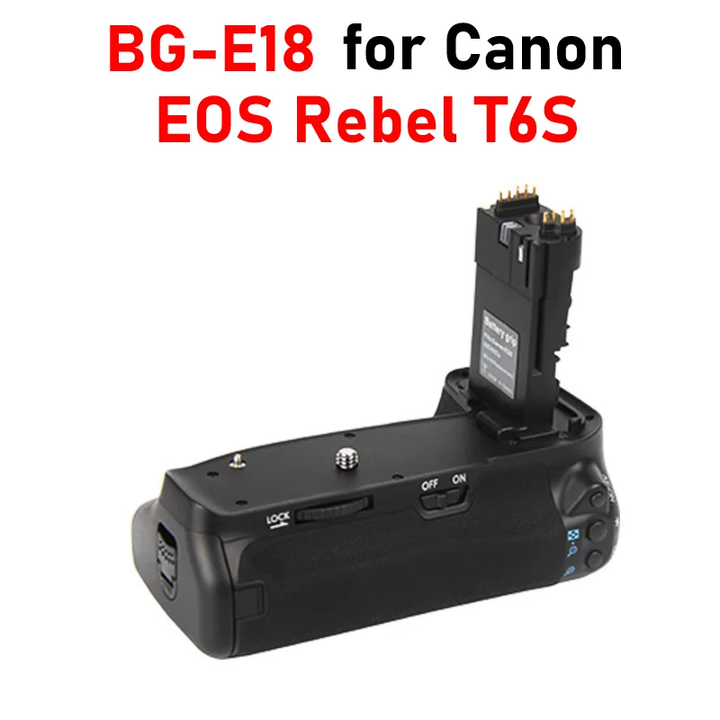 

Батарейный блок T6S, вертикальный батарейный блок для Canon EOS Rebel T6S