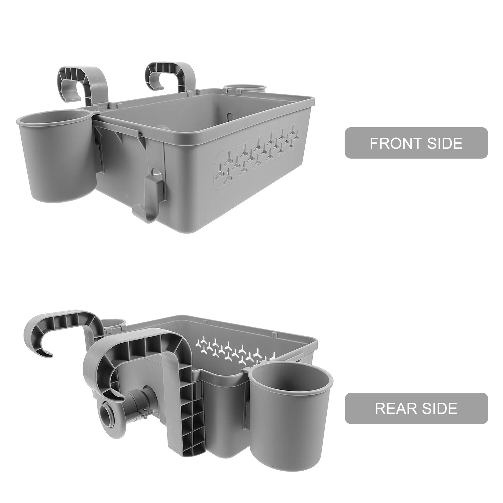 1Set Outdoor Pool Storage Basket Hanging Towel Organizer Detachable Plastic Container for Poolside Essentials Stylish Design