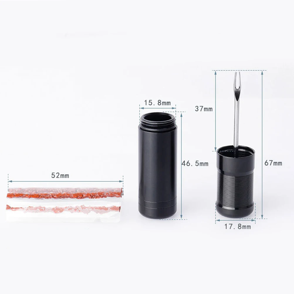 

1set 1Set Bike Tire Repair Tool Kit Black With 5 Rubber Bars Easy Use Vaccum Puncture Fixer Durable Repairshop Accessories For
