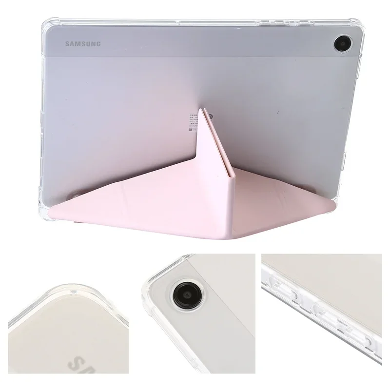 Funda trasera rígida de cuero acrílico para Samsung Tab A9, 8,7 