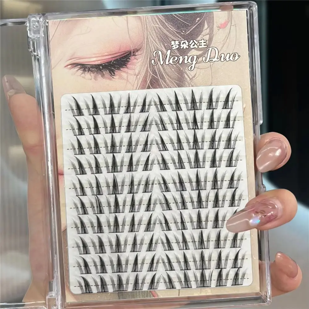 100pcs Sunflower Natural Lash Clusters Wispy Thin Band Individual Lashes Soft Comfortable DIY False Eyelashes Women