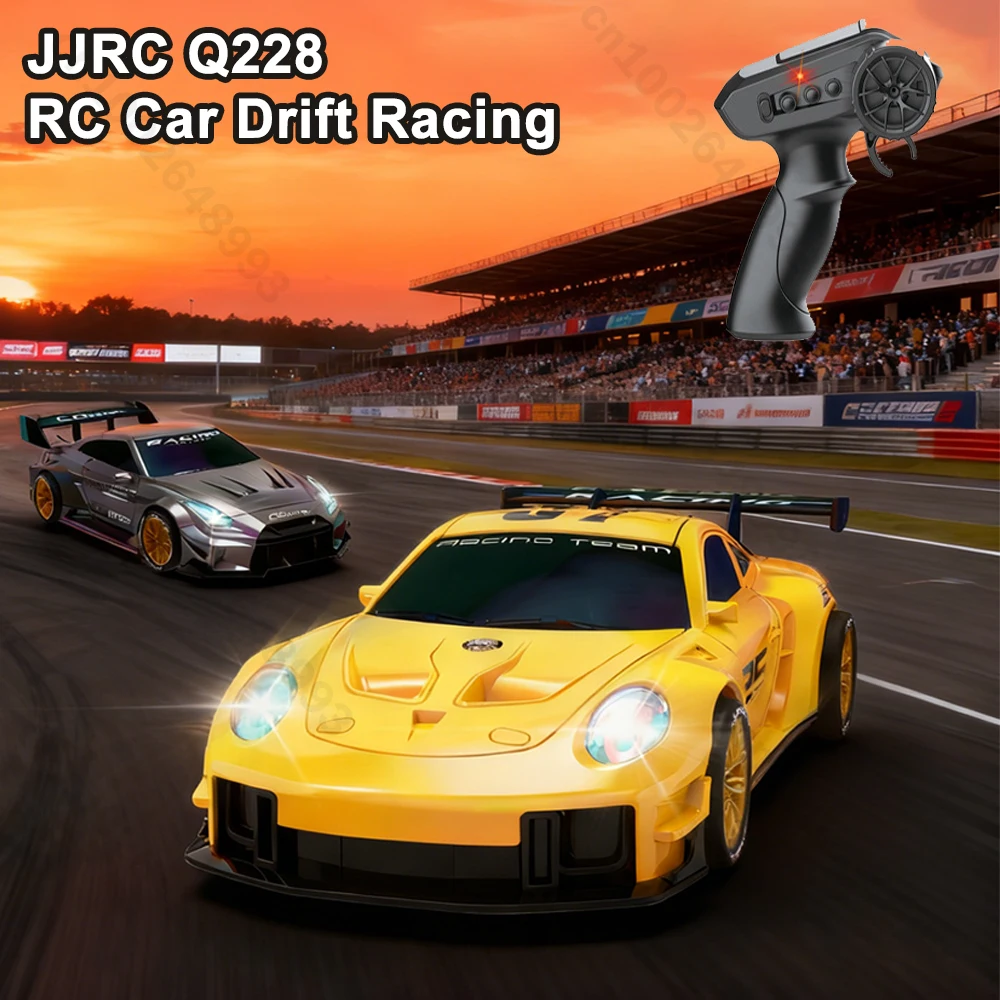 

JJRC RC Car Drift Racing со светодиодной подсветкой 2,4G Автомобиль с дистанционным управлением Устойчивый к ударам автомобиль для соревнований Игрушечный рождественский подарок