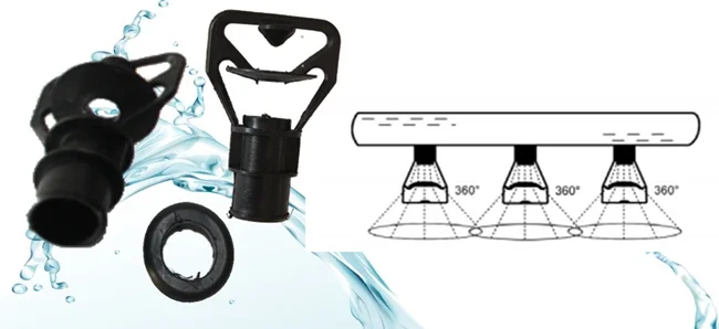 BAC Cooling Tower Sprinkler Head Evaporative Condenser Spray Nozzle For Industrial Water Cooling Air Conditioning System