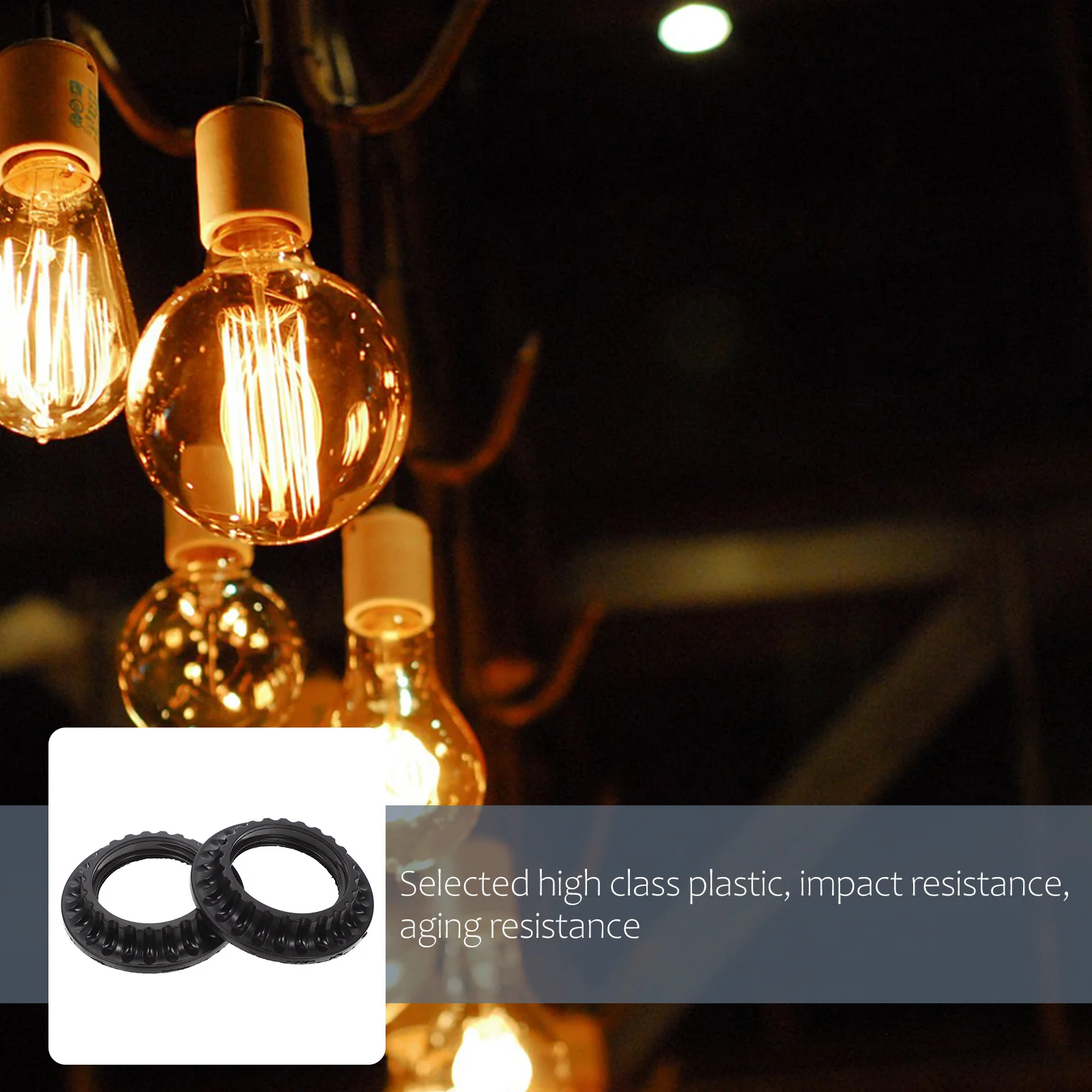 

10pcs Holder Fixing Ring Plastic Light Fixture Lamp Stand Ring Repair Part For Home Diy Lighting Lamp Accessories