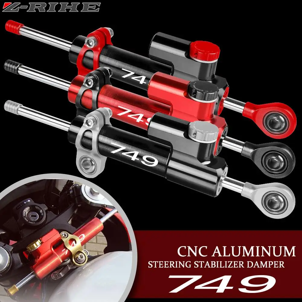 

For DUCATI 749 2003 2004 2005 2006 2007 2008 2009 2010 2011 Universal Motorcycle Adjustable Aluminum Steering Damper Stabilizer