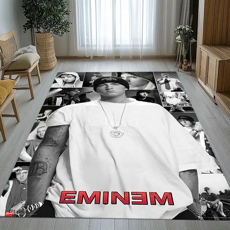 Rap God Slim Shady Eminem Hiphop Soft Non-Slip Large Area Rug for Living Room,Bedroom Playroom Carpet Mat for Sofa,Home Decor