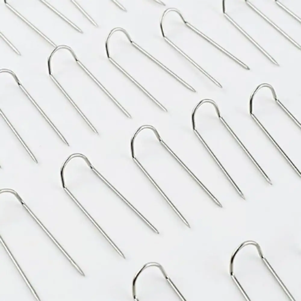 200pcs 17mm Metal U Pins 23mm DIY Sewing U Shaped Fork Pins Fabric Craft Decor Quilting Craft Patchwork Sewing Pin Home Decor