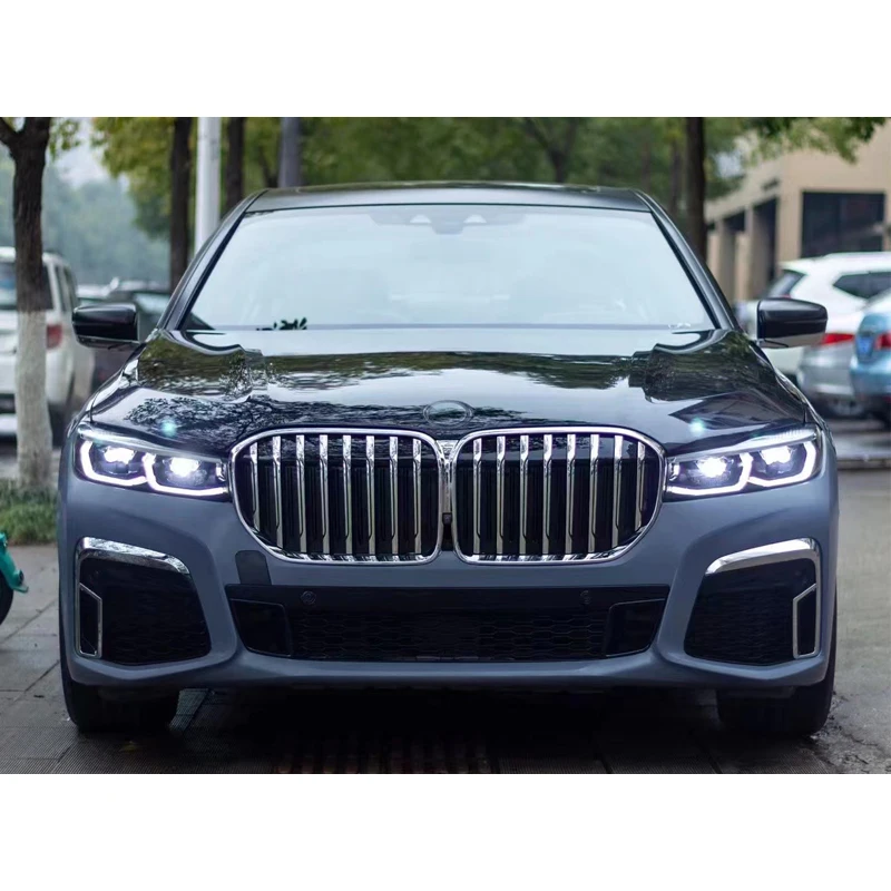 for  Carbon Fiber Car Body Kit Modification Front And Rear Bumper Black Lip Grille For Bmw 7series G11 G12 Upgraded To M760 2016