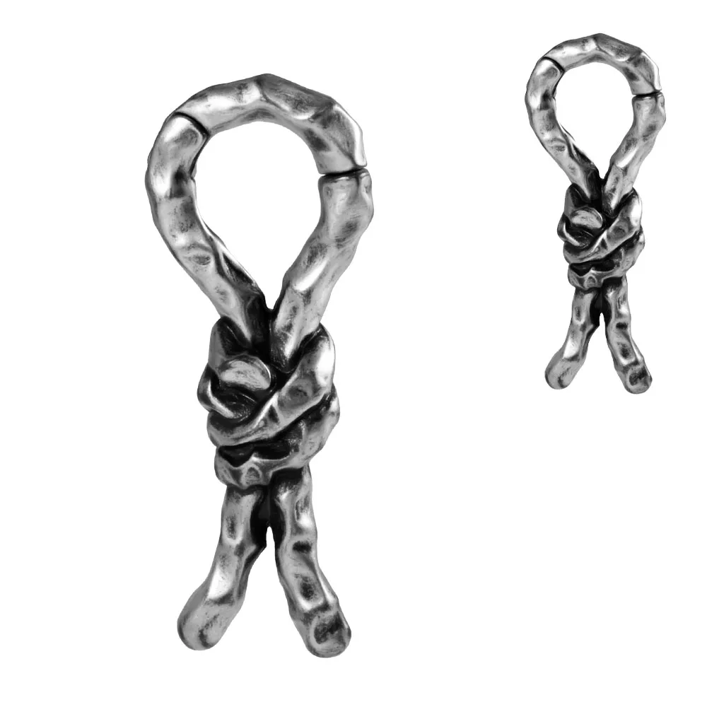 1PC Stainless Steel Magnetic Ear Hanger Heavy Weight For Earlobe Expander Stretched Silvery Punk Earrings Piercing Body Jewelry