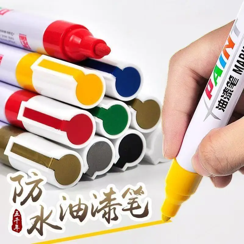 1PCS Car  Paint Pen Non-Fading Graffiti Coloring Car Tire PaintPermanent Marker CarWood