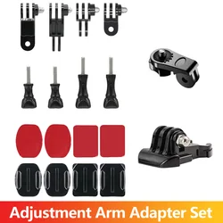 Adjustment Arm Adapter Base Screw For GoPro Hero 13 12 11 10 9 8 7 5 Insta360 SJCAM AKASO DJI Osmo Action Camera Accessories Set