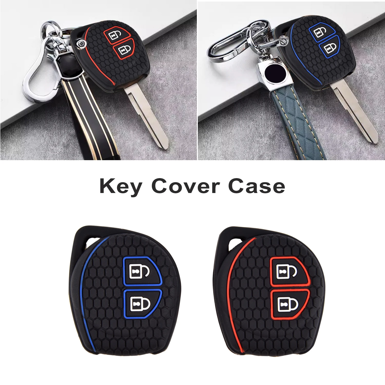 2 Button Silicone Car Remote Key Fob Case Cover Shell For Suzuki SX4 Swift Grand Vitara Ciaz Liana Spresso Celerio Jimny Jeemny