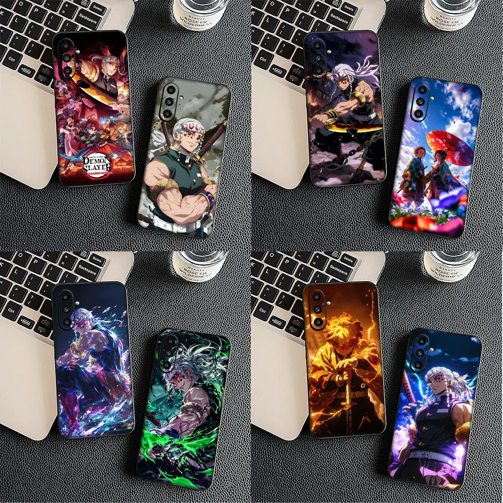 Чехол для Samsung Galaxy A07 A17 j7 J5 J6 J2 Prime J8 A02 A23 A70 A71 A72 M06 M16 M56 Uzui Tengen Demon Slayer Tanjirou Nezuko
