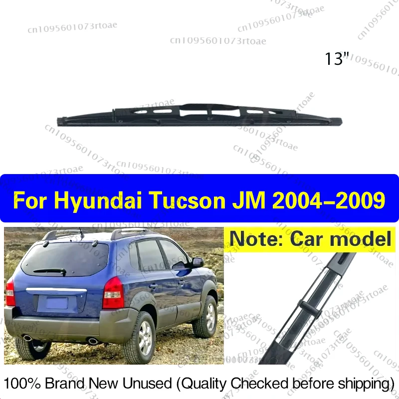 

13" Tailgate Rear Windshield Wiper Blade For Hyundai Tucson JM 2004 2005 2006 2007 2008 2009 Windscreen Clean Window Rain Brush