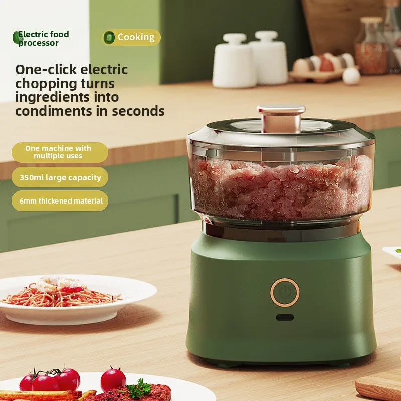 Wireless Electric Multi-function Food Processor Portable Mini Garlic Chopper Cordless Meat Grinder for Food Supplement