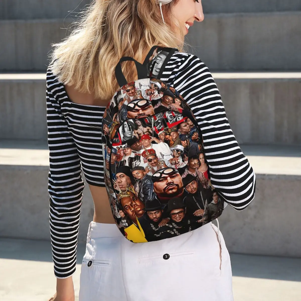 

Collage Of New York Hip-Hop Backpack Hot Sale Daypack Large Capacity Kids BookBag School Bag Shoulder Bags for Men Women