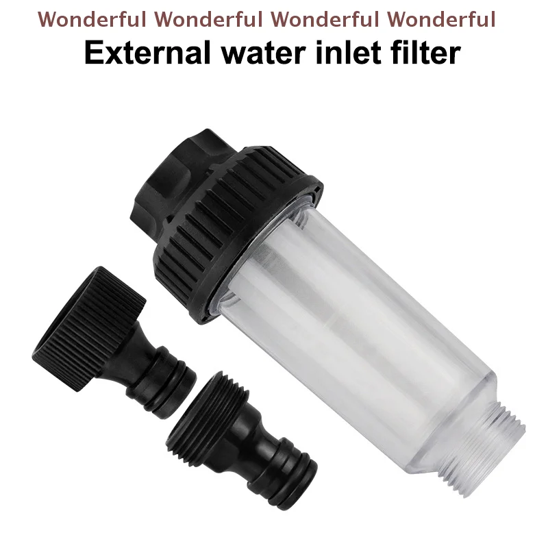 175psi Max Capacity Water Filter for Pressure Washers, Compatible with K2-K7 and G3/4'' Models, Ideal Car Wash Accessory