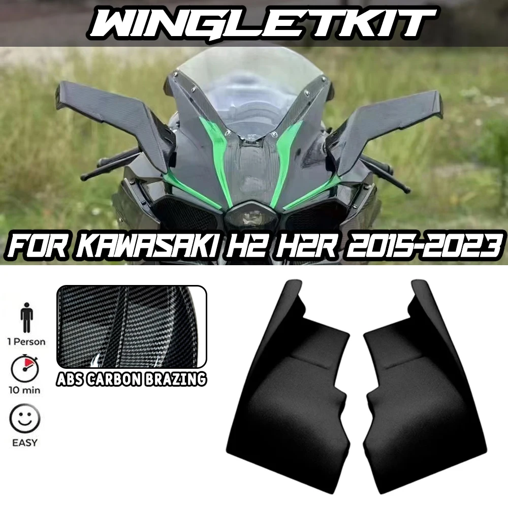 

Motorcycle Accessories Fixed wing H2 Fixed Winglet For Kawasaki H2 H2R WINGLETKIT 2015 2016 2017 2018 2019 2020 2021 2022 2023