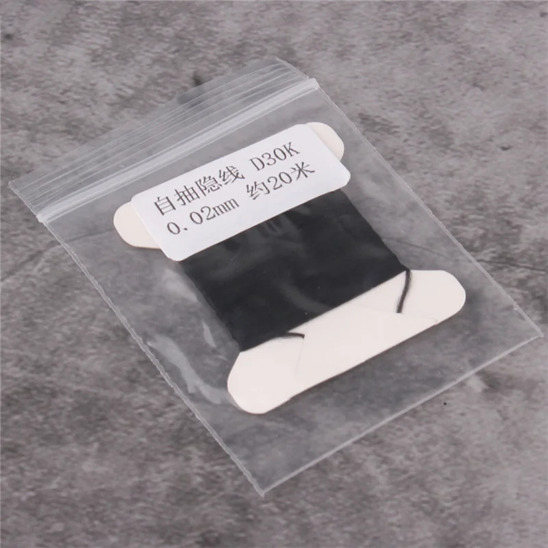 5 pz Nero Auto-Pompaggio Micro-Elasticità Filo Invisibile Trucchi Magici 5 M di Lunghezza 0.02mm di Diametro Galleggiante Magia Prop Accessori