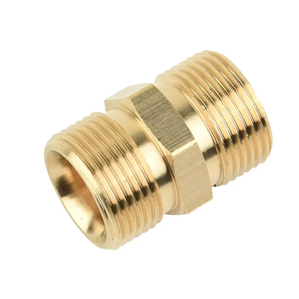 M22/15mm Car Washing Machine Pipe Extension Butt Joint Gardening Power Equipment Cleaning Pump Hose Outlet Male Joint