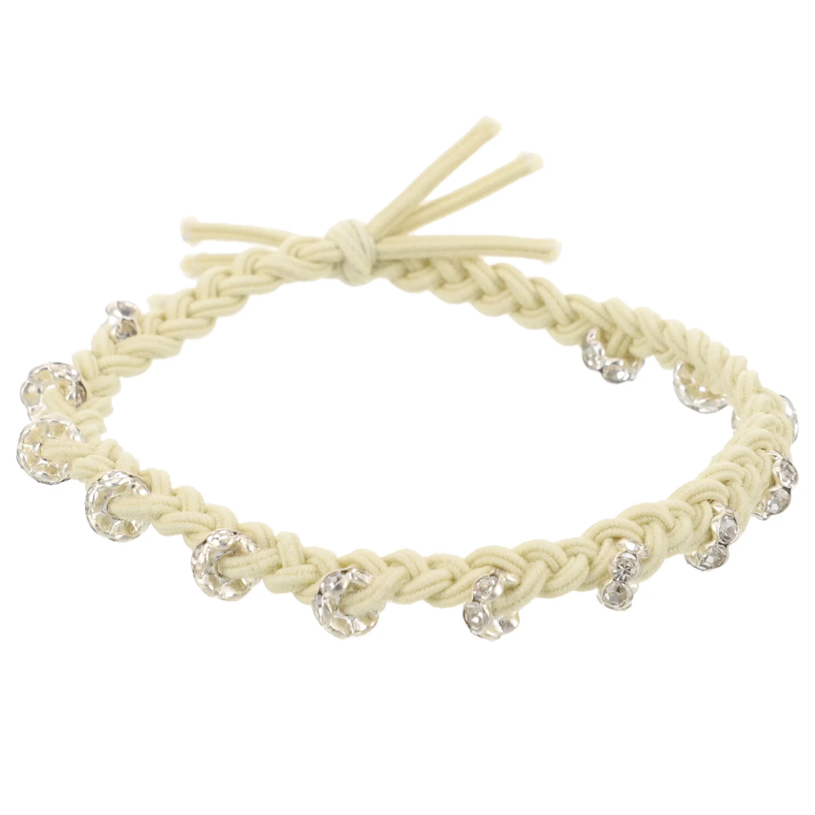 

Плетеная резинка для волос со стразами, эластичная эластичная резинка для хвоста для девочек, удобные резинки для волос для женщин, резинки для волос для женщин,