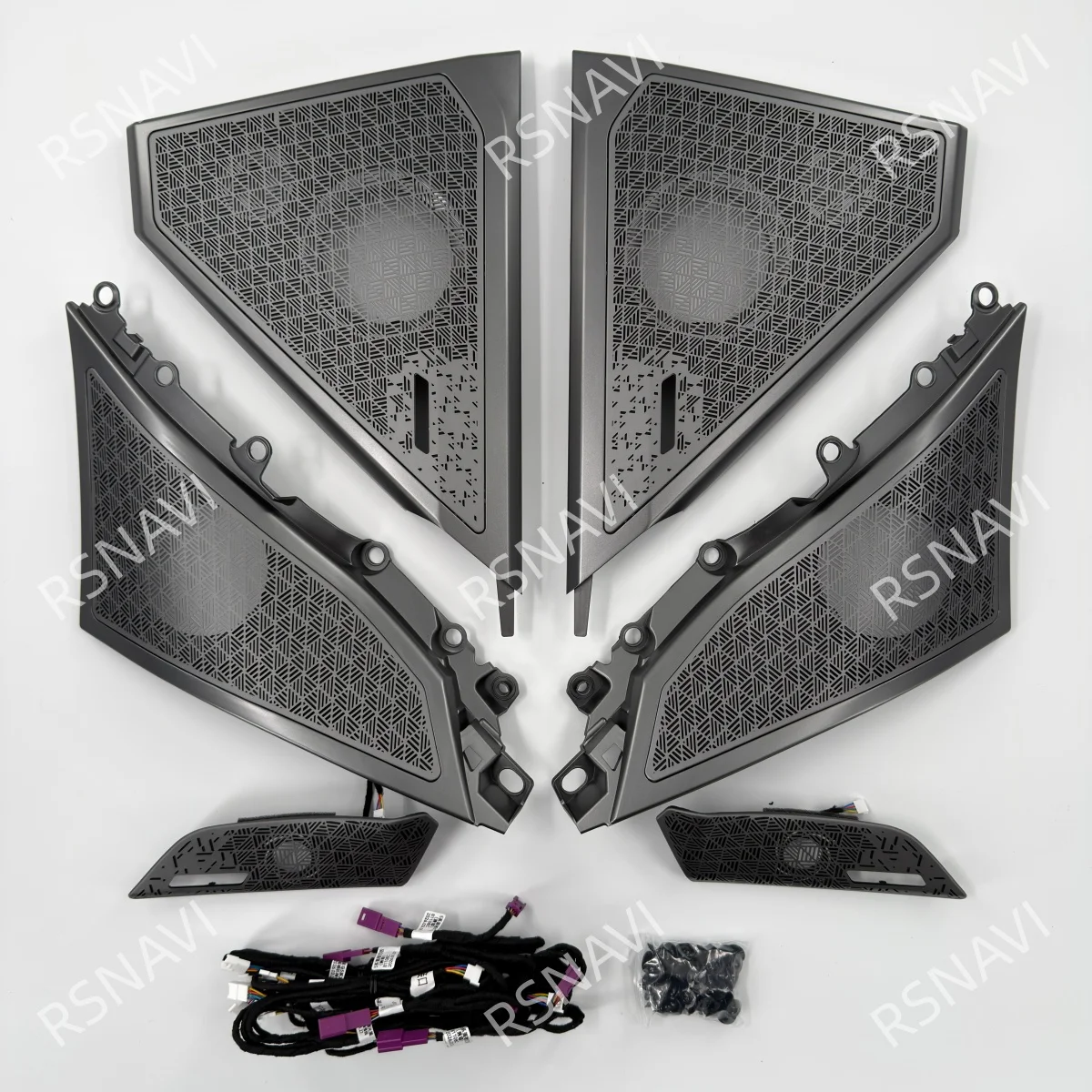 LED Speaker Cover Lamp For BMW 5 Series G60 Car RGB Tweeter Midrange HiFi Music Stereo Horn Ambient Light Deco Up