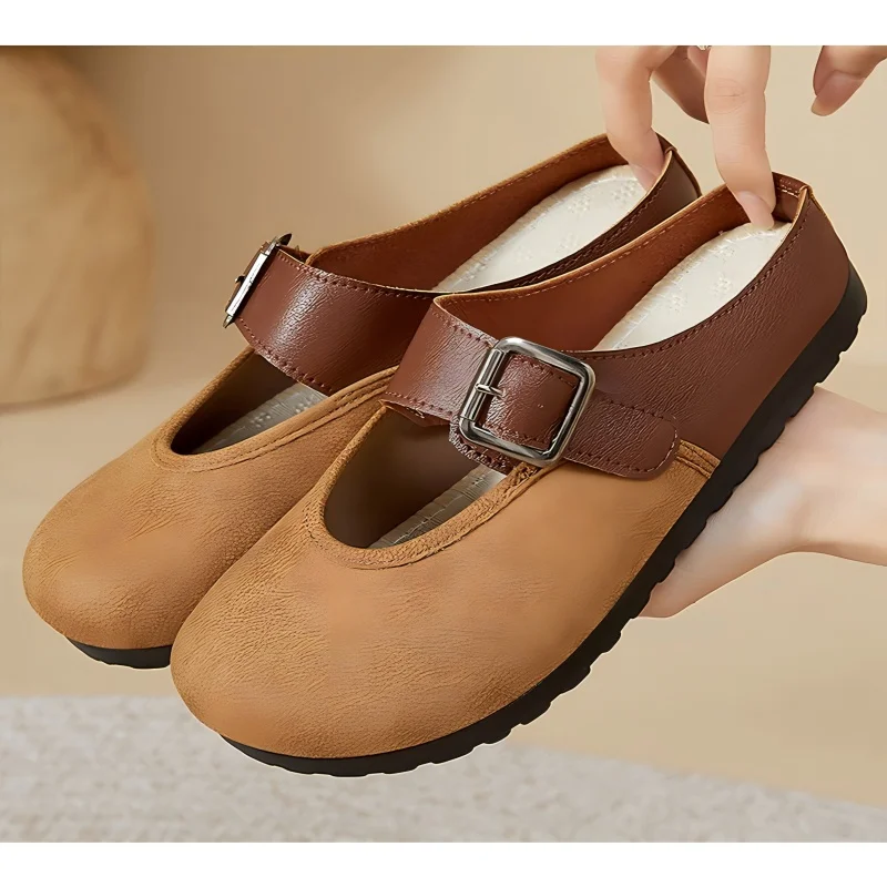 

Women's High-End Non-Slip Soft Slippers, Women's Outdoor Summer Shoes, Half-Slip-On Sandals, Fashionable Shoes for Women, Versatile