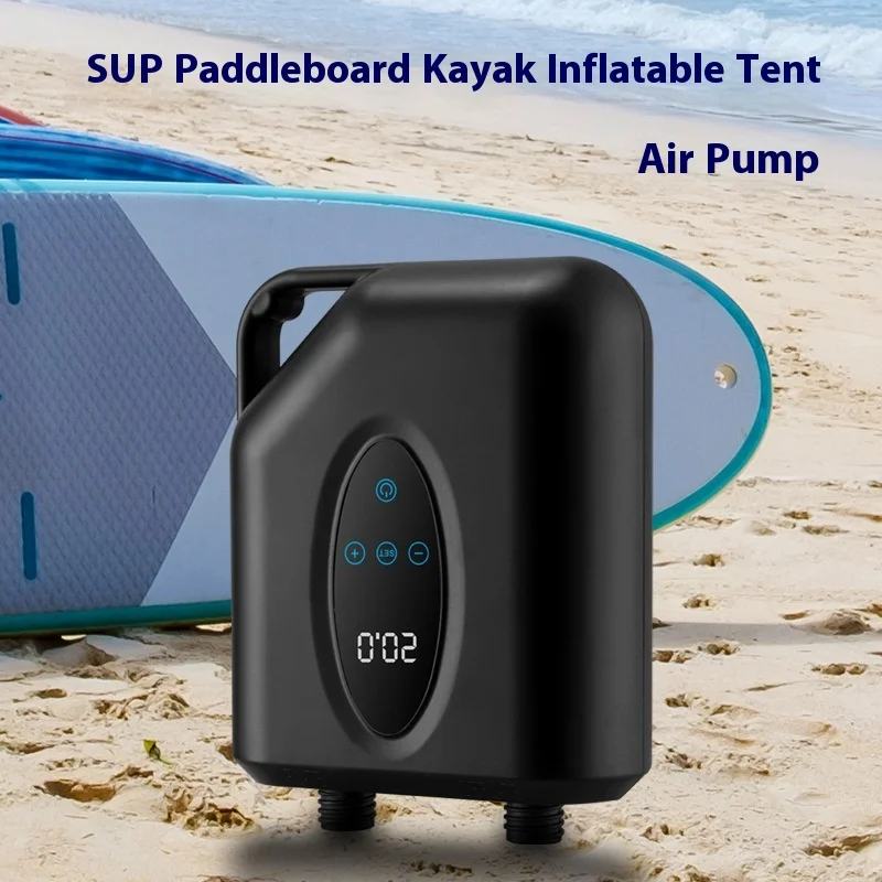Bomba de aire eléctrica mejorada, portátil de alta presión para barcos, tiendas de campaña, 12v, coche, Camping al aire libre, bomba Dual impermeable de 15psi