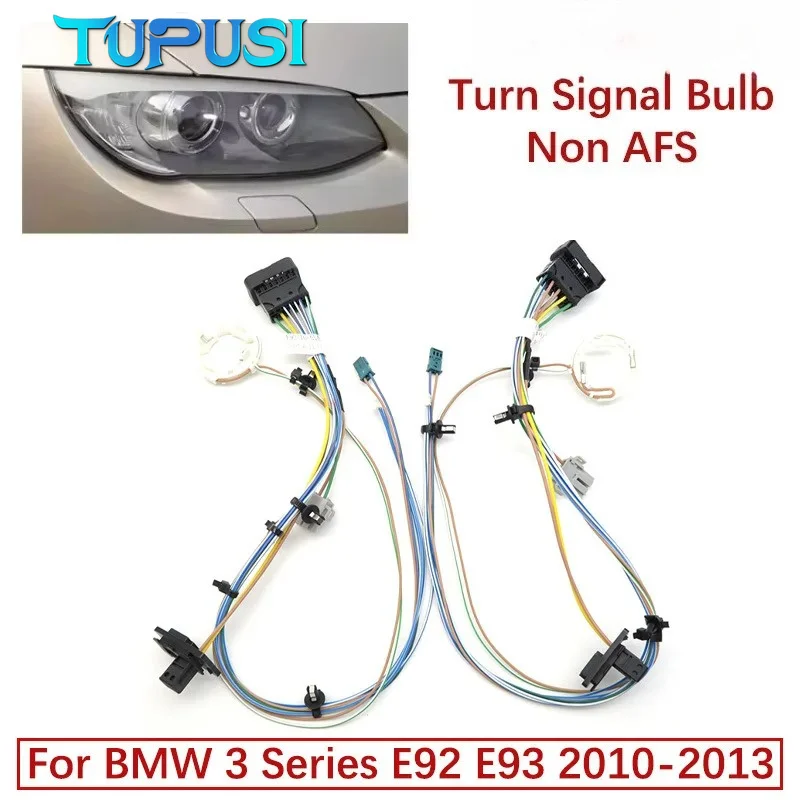 

Car Headlight Wiring Harness For BMW 3 Series E92 E93 Interior Wiring Harness 2010-2013 Turn Signal Bulb no AFS Circuit Set