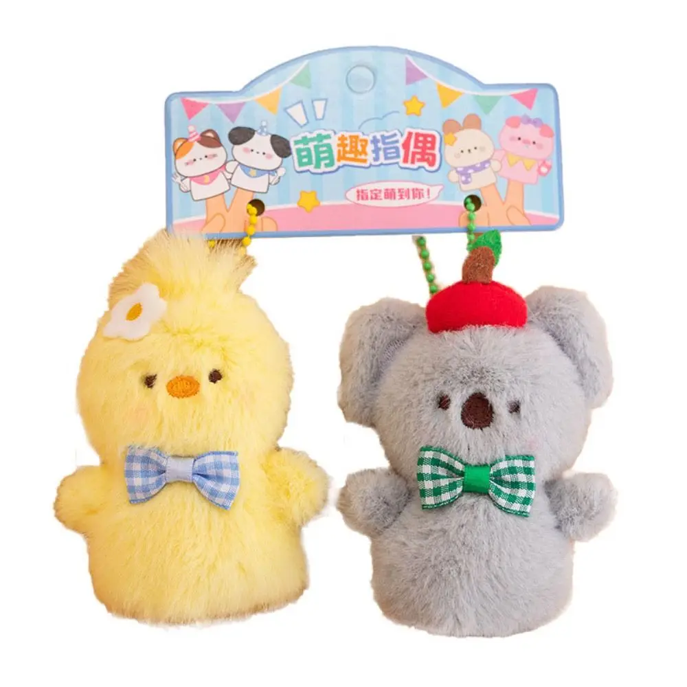 1 pair Animal Finger Puppet Simulation Rabbit/Bear Stuffed Penguin Early Education Kitten/Puppy Hand Finger Story Puppet