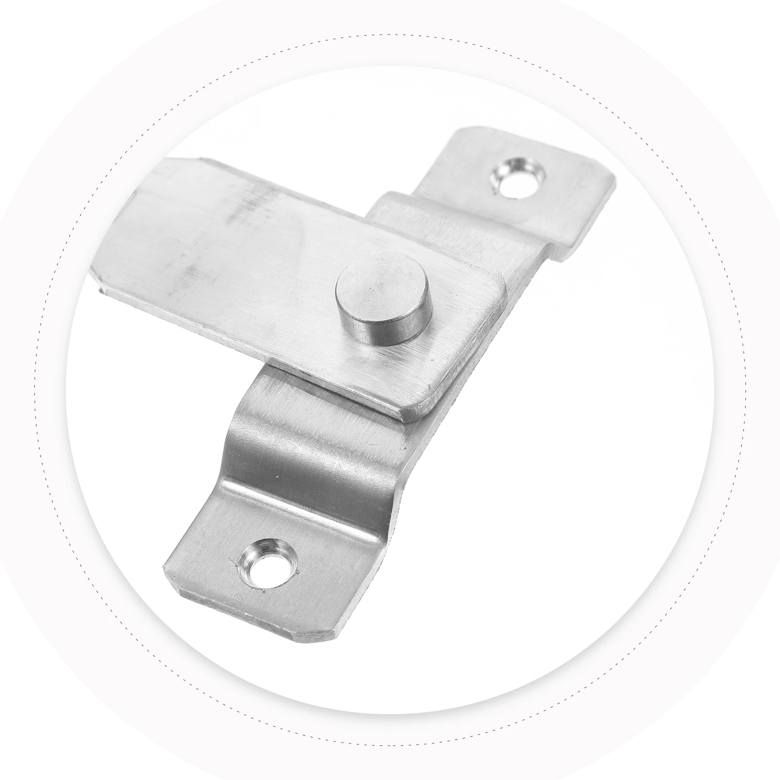 

Stainless Steel Door Buckle 90 Degree Heavy Duty Barn Latch for Garage Bathroom Hardware Catches Clasp Thickened Metal Lock