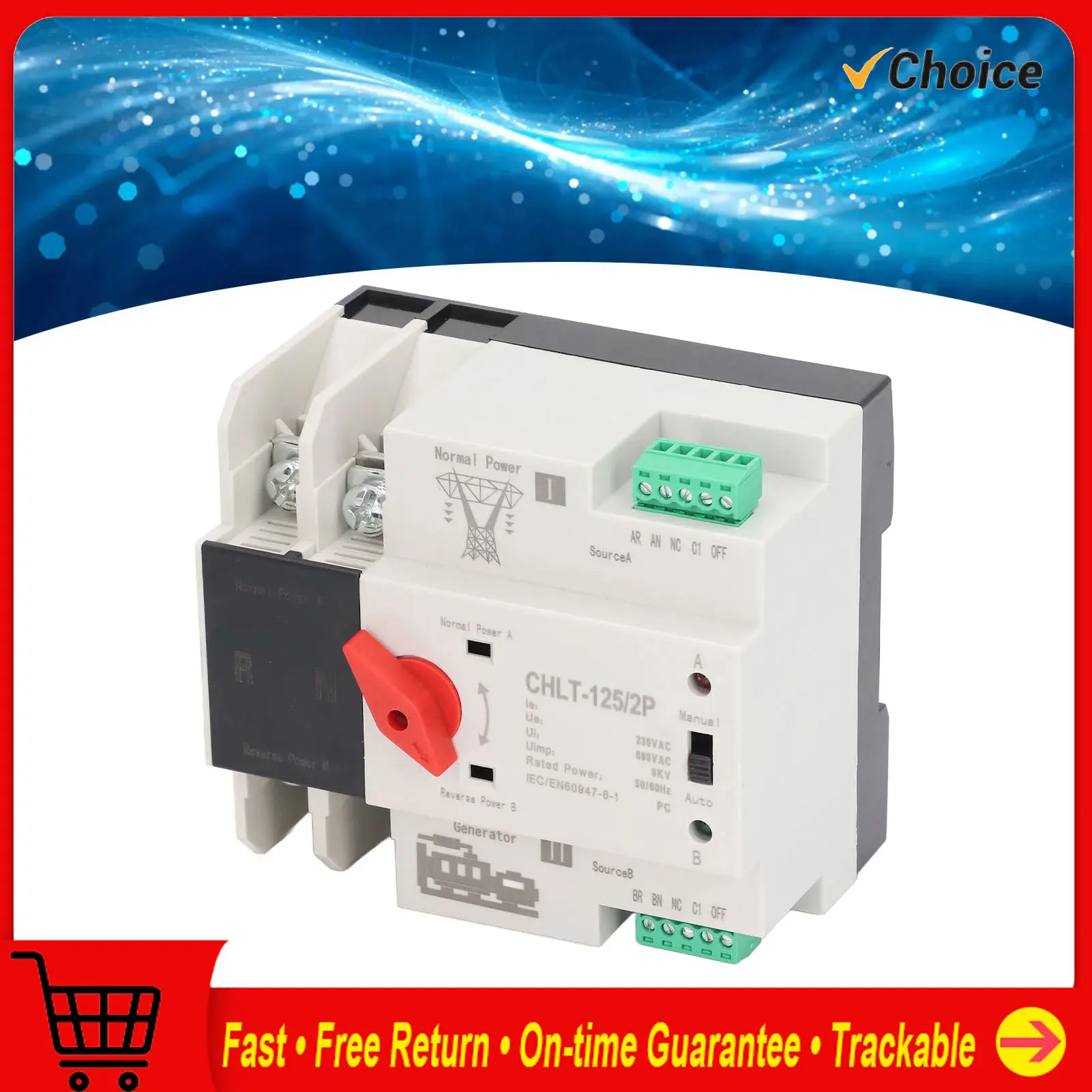 

Автоматический резервный переключатель двойного питания, огнестойкий двойной выключатель питания для торгового центра, электрический переключатель AC230V