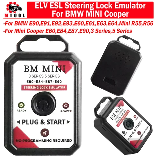 Imagen 2 del producto ELV ESL emulador de bloqueo de dirección para MINI Cooper E60 E84 E87 E90 3Series 5Series para Mini R55 R56 para BMW E90 E91 E92 E93 E60 E63