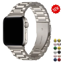 Funda y correa para iWatch 8, banda de 38mm, 42mm, pulsera de Metal de acero para Apple Watch 8, 7, 44mm, 40mm, serie SE, 6, 5, 4, banda de cubierta de 45mm y 41mm